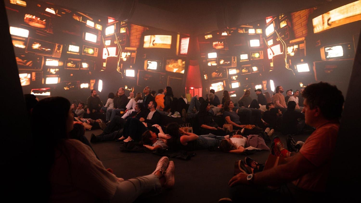 Audience in the screening room